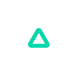 Green triangle surrounded by white circles